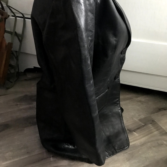 Red Kid Black Label Leather Jacket Women's Size S - Picture 4 of 5